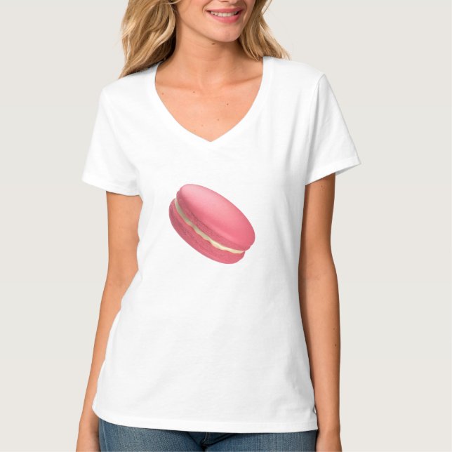 T-shirt Macaron aux fraises (Devant)