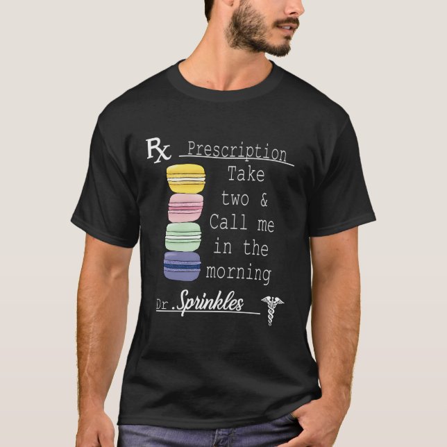 T-shirt Macaron Français Macaron Macaron Cookie (Devant)
