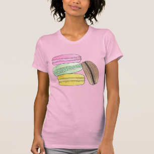 T-shirt Macaron French Pastry Cookies Macarons Pâtisserie
