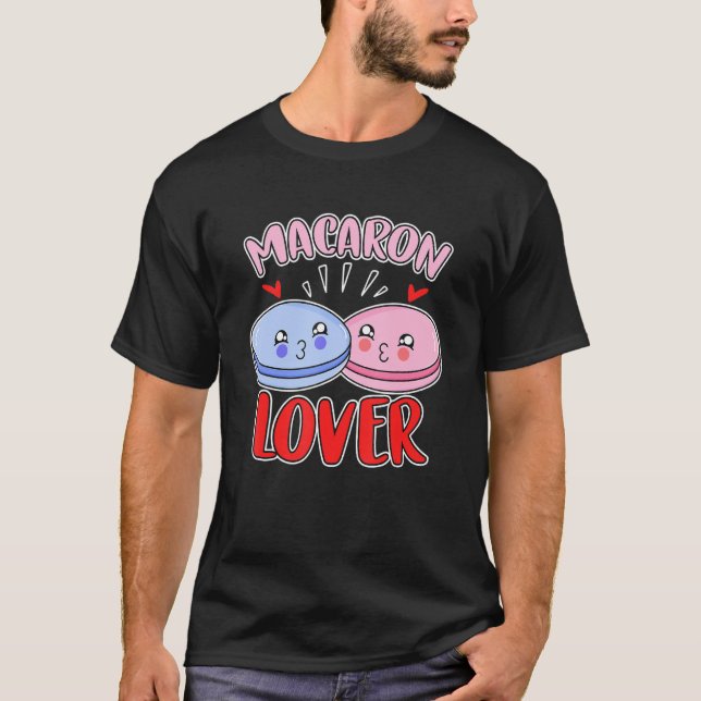 T-shirt Macaron Lover Baking Sweet Macarons (Devant)