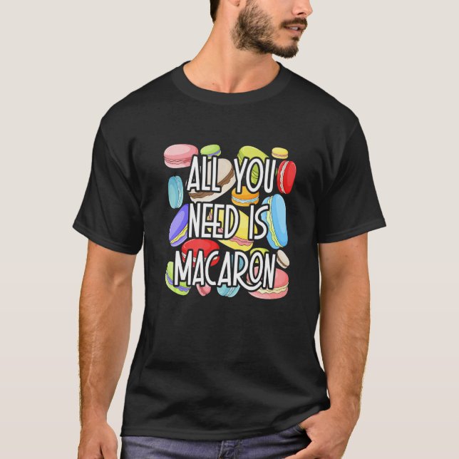 T-shirt Macaron Mountain Baking Sweet Macarons 1 (Devant)