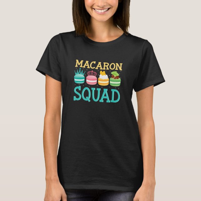 T-shirt Macaron Squad Macaron Dessert (Devant)