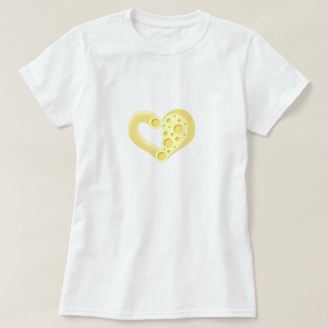 T-shirt Macaroni Et Coeur De Fromage (Design devant)