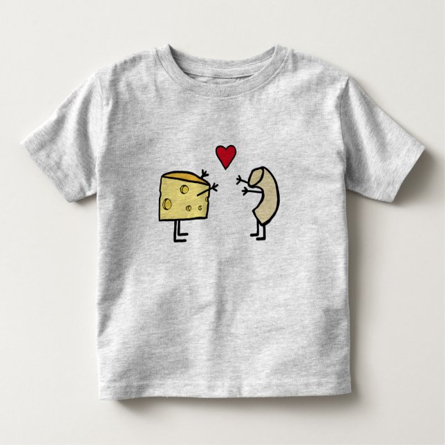T-shirt Macaroni et fromage Love (Devant)