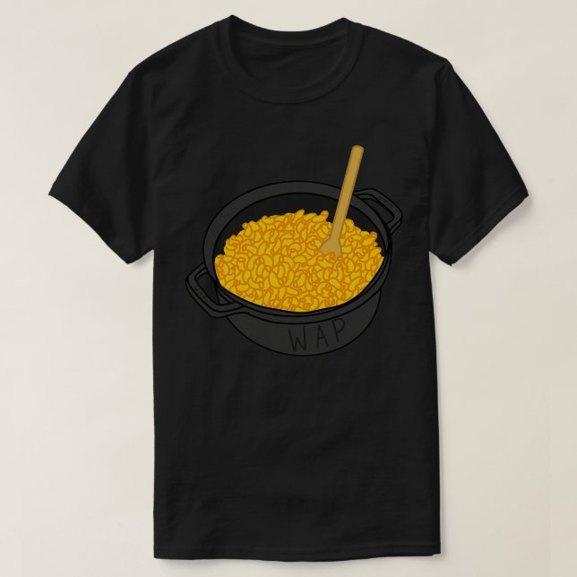 T-shirt Macaroni WAP dans un pot  (Design devant)