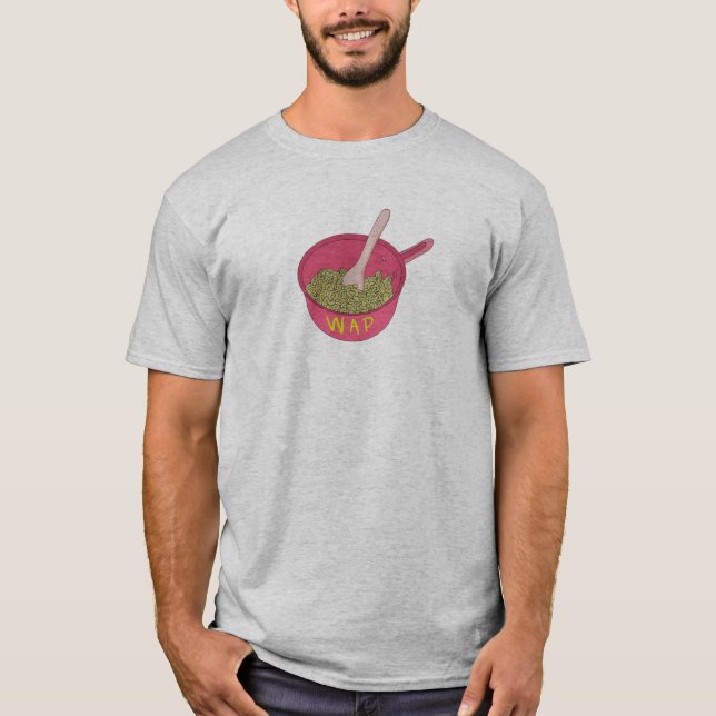T-shirt Macaroni WAP dans un pot (Devant)