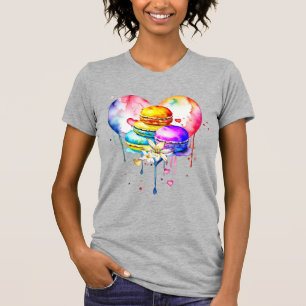T-shirt Macarons aquarelles