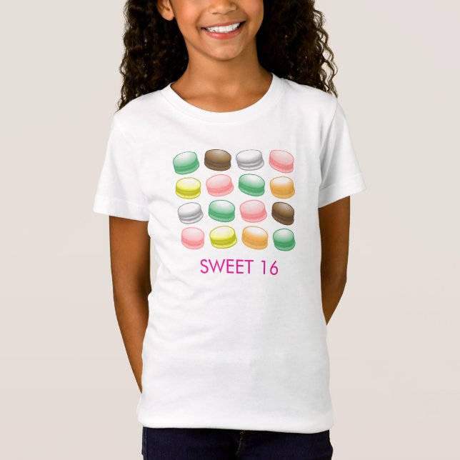 T-Shirt Macarons Sweet 16 (Devant)