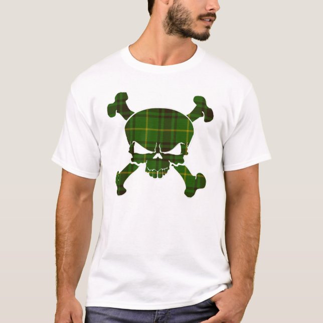 T-shirt MacArthur Tartan Crâne sans bannière (Devant)