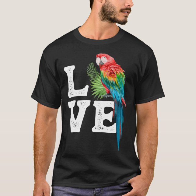 T-shirt Macaw   Parrot Owner Tee Parrot Artwork (Devant)