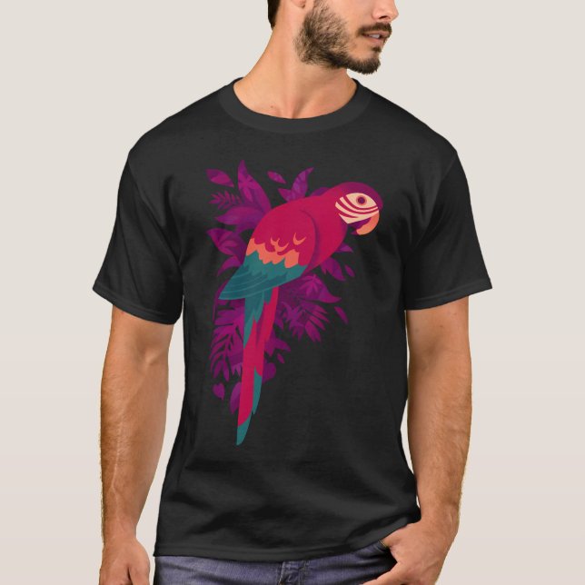 T-shirt Macaw Silhouette (Devant)