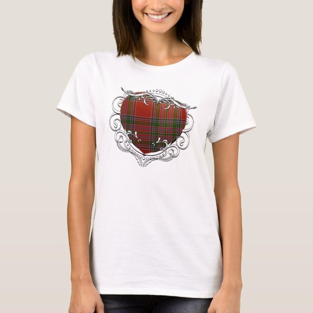 T-shirt MacBean Tartan Heart (Devant)