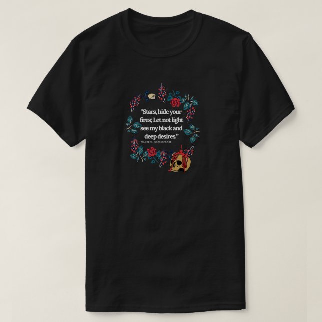 T-shirt Macbeth Shakespeare (Design devant)