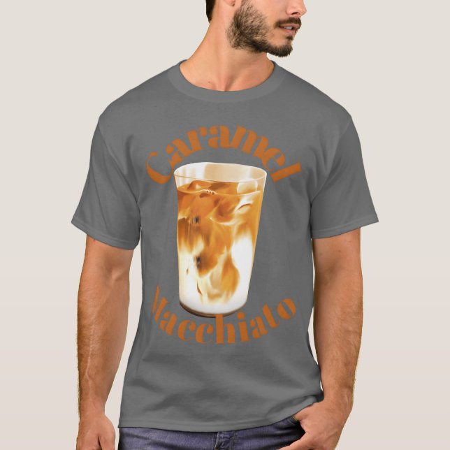 T-shirt Macchiato caramel drôle (Devant)