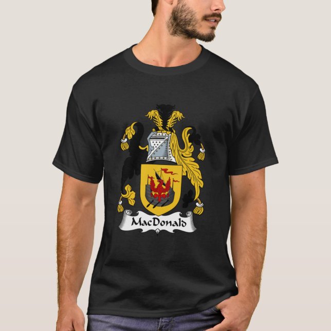 T-shirt MacDonald Coat of Arms  MacDonald Family Crest Cla (Devant)