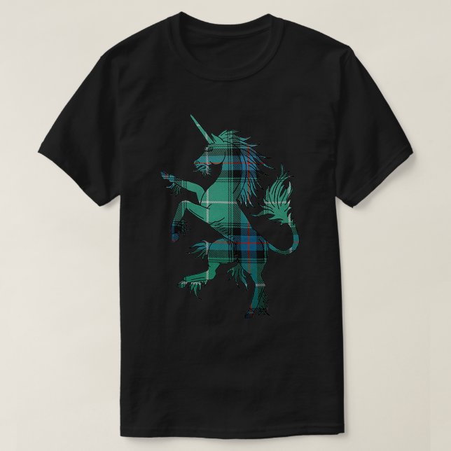 T-shirt MacDonald de Isles Tartan Unicorn (Design devant)