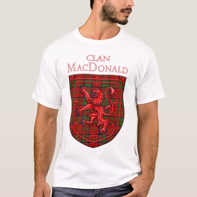 T-shirt MacDonald of Glencoe Tartan Scottish Plaid (Devant)