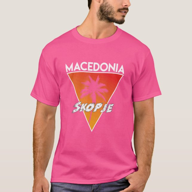 T-shirt Macédoine aux couleurs ensoleillées (Devant)