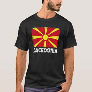 T-shirt Macédoine Drapeau Soutien Macédonien Peuple Femmes