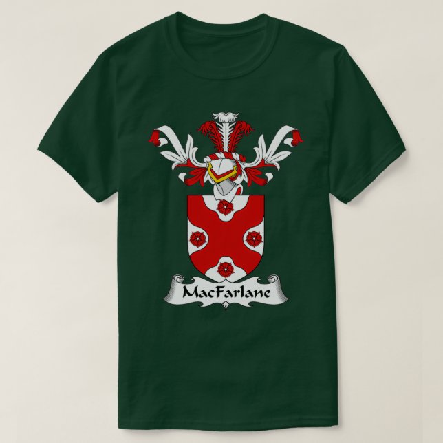 T-shirt MacFarlane Coat of Arms Family Crest (Design devant)