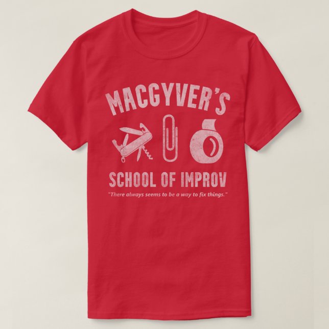 T-shirt MacGyvers School Of (Design devant)