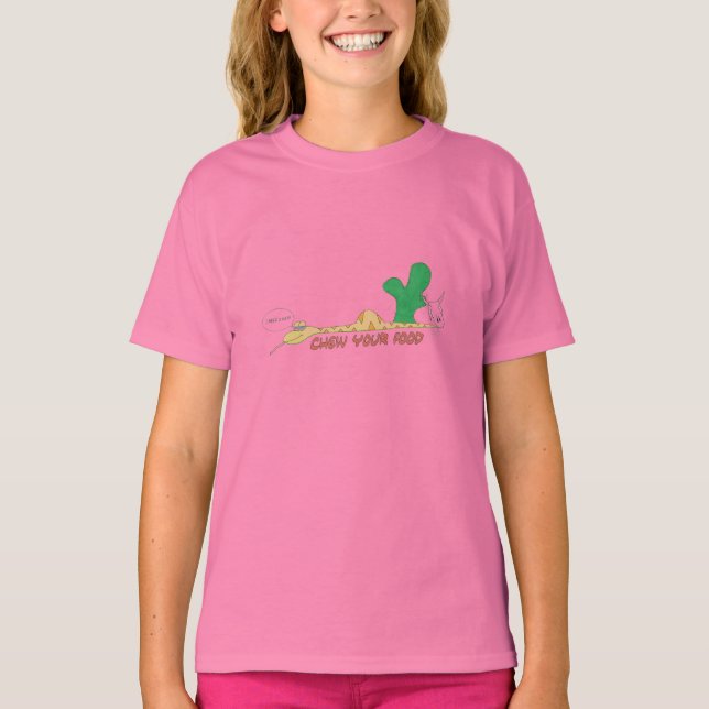 T-shirt mâcher votre nourriture (Devant)