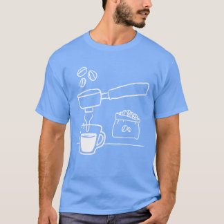 T-shirt Machine à café à filtre porte-filtre Torréfaction