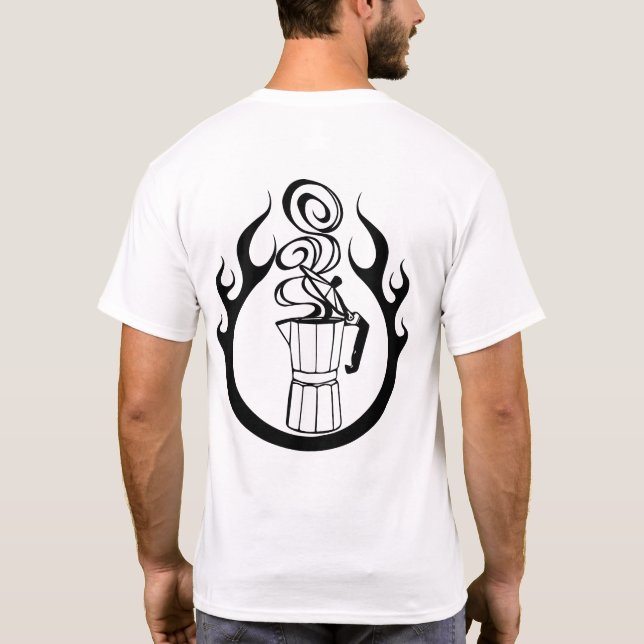 T-shirt Machine à café chaud italienne (Dos)