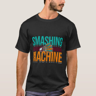T-shirt Machine à casser Navette Retro Birdie Badminton
