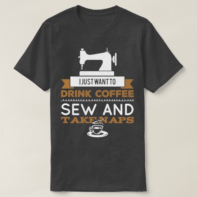 T-shirt Machine à coudre à égout sur mesure (Design devant)