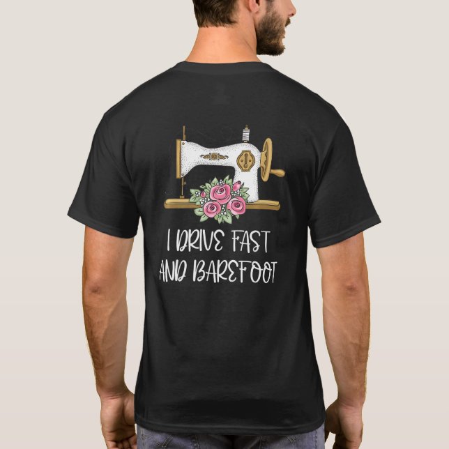 T-shirt Machine à coudre Point Couturière Tailoring Coutur (Dos)