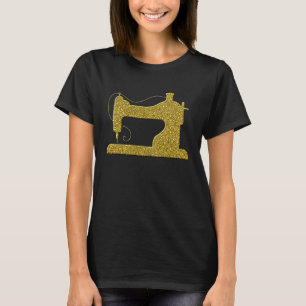 T-shirt Machine à coudre Vintage de symbole Golden Tailor