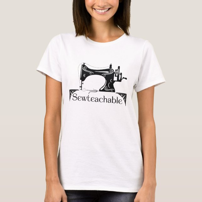 T-shirt Machine à coudre vintage Sewteachable (Devant)