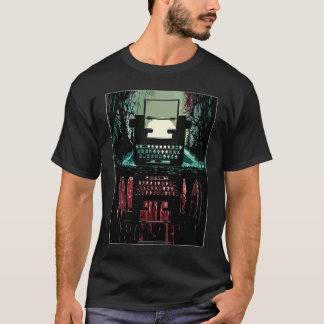 T-shirt Machine à écrire à esthétique de jungle vintage
