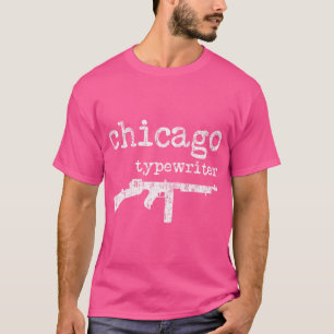 T-shirt Machine à écrire de Chicago Thompson Arme de sous-