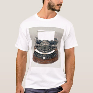 T-shirt Machine à écrire de Hammond, avec le clavier id