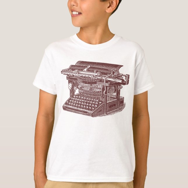T-shirt Machine à écrire vintage (Devant)