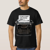 Machine à écrire vintage C'était une nuit sombre e