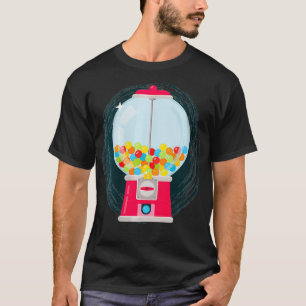 T-shirt Machine à gogo pour femmes Distributeur de bonbons