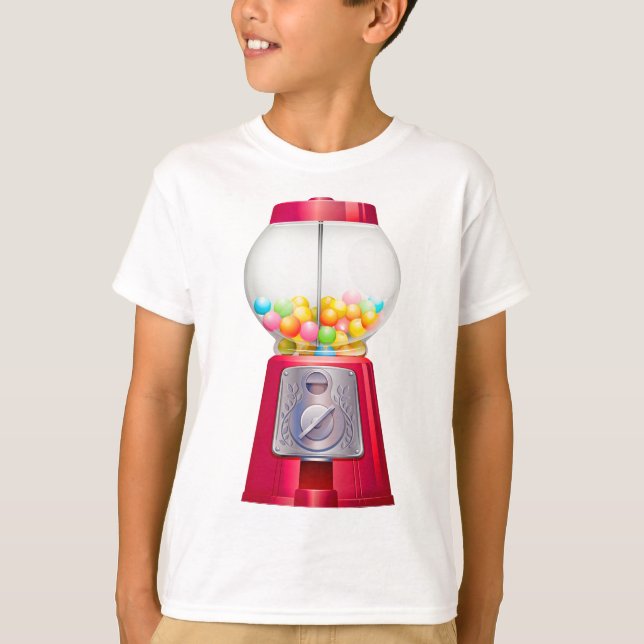T-shirt machine à gumball (Devant)