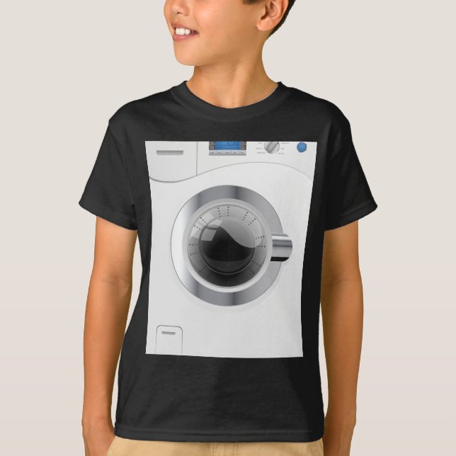 T-shirt Machine à laver blanche (Devant)