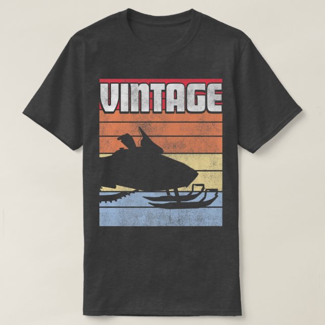 T-shirt Machine à moto neige Ski Snowmobile Hiver Luge Sco (Design devant)