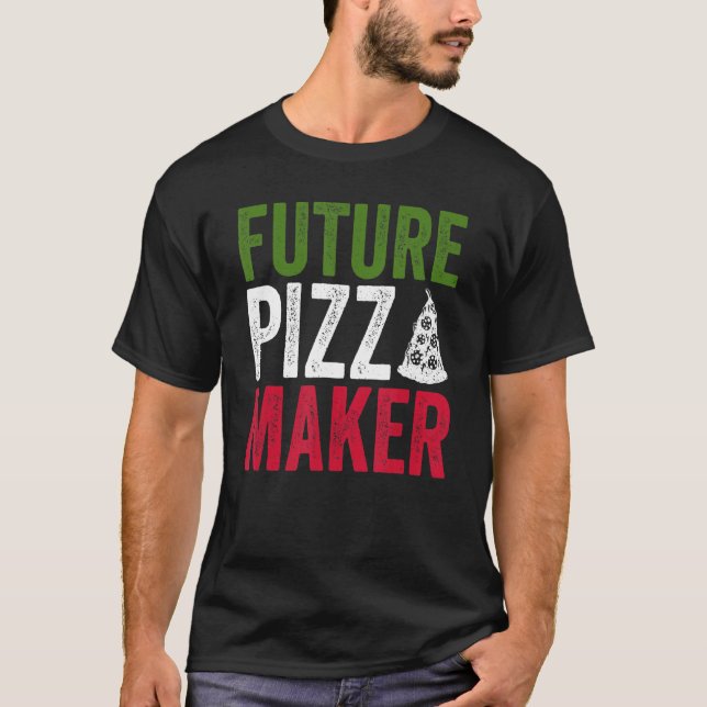 T-shirt Machine À Pizza Hobby Et Future Pizza Expert (Devant)