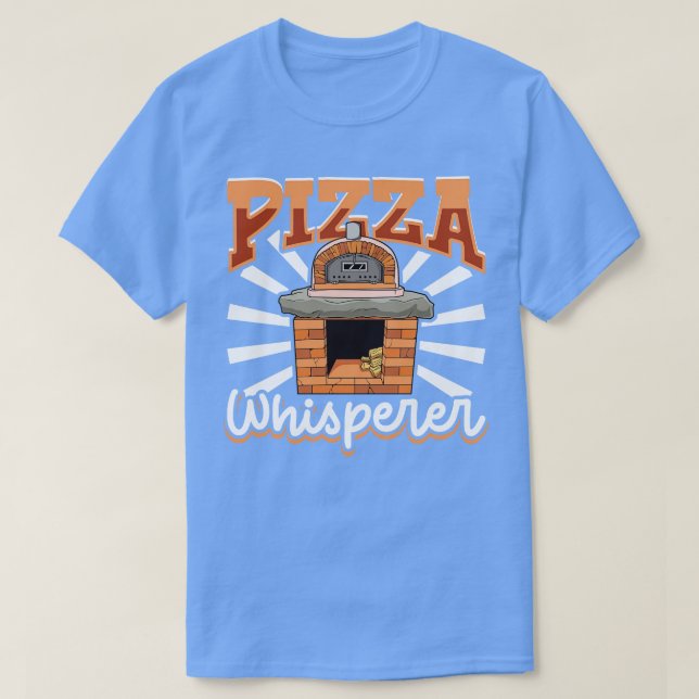 T-shirt Machine à pizza Whisperer au four en pierre (Design devant)