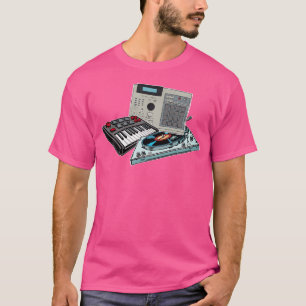 T-shirt Machine à tambour Midi Clavier Hip hop Boom Produi