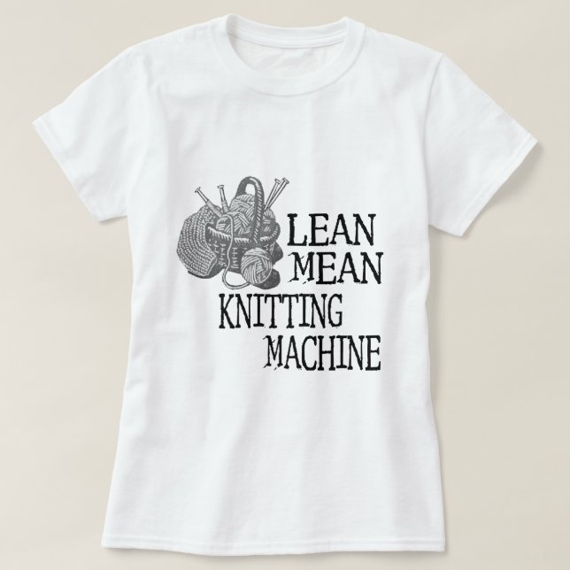 T-shirt Machine à tricoter (Design devant)