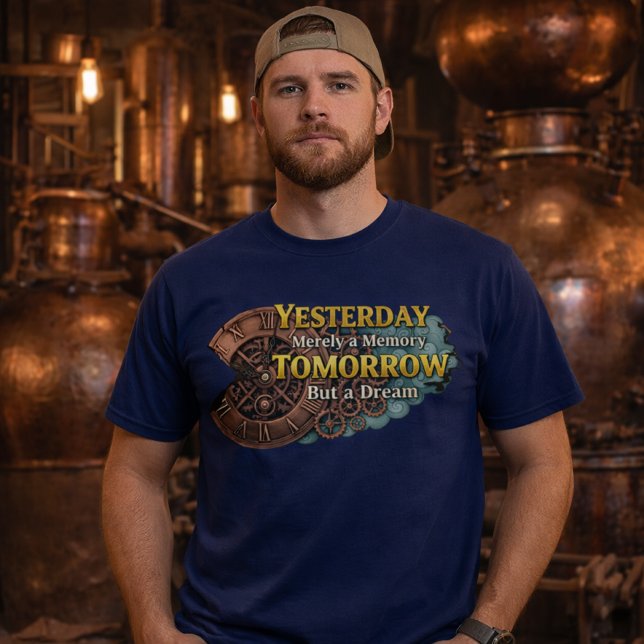 T-shirt Machine à voyager dans le temps Steampunk - Hier e (Créateur téléchargé)