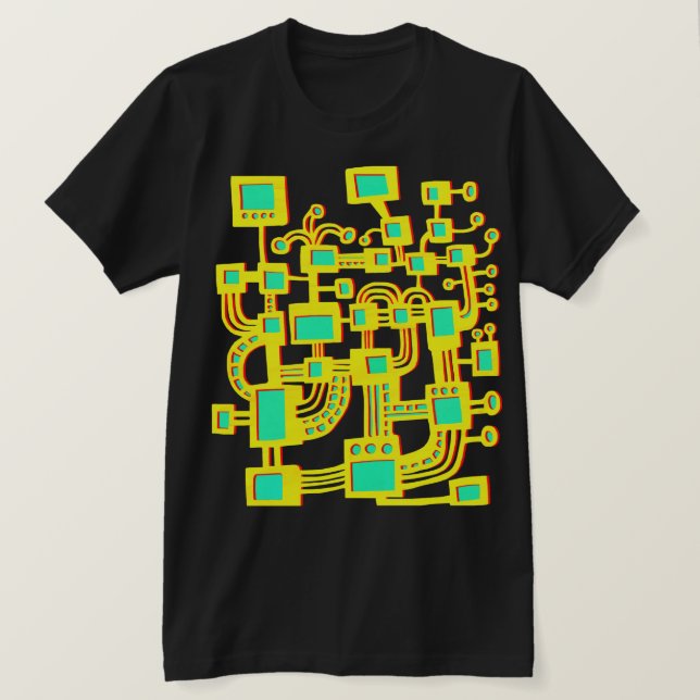 T-shirt Machine Alien - Couleur (Design devant)