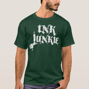 T-shirt Machine artisanale de tatouage Junkie d'encre