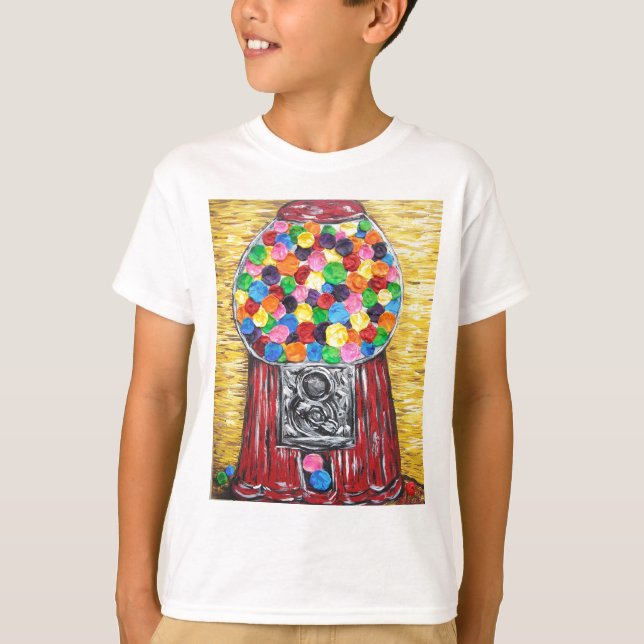 T-shirt "Machine de bubble-gum " (Devant)